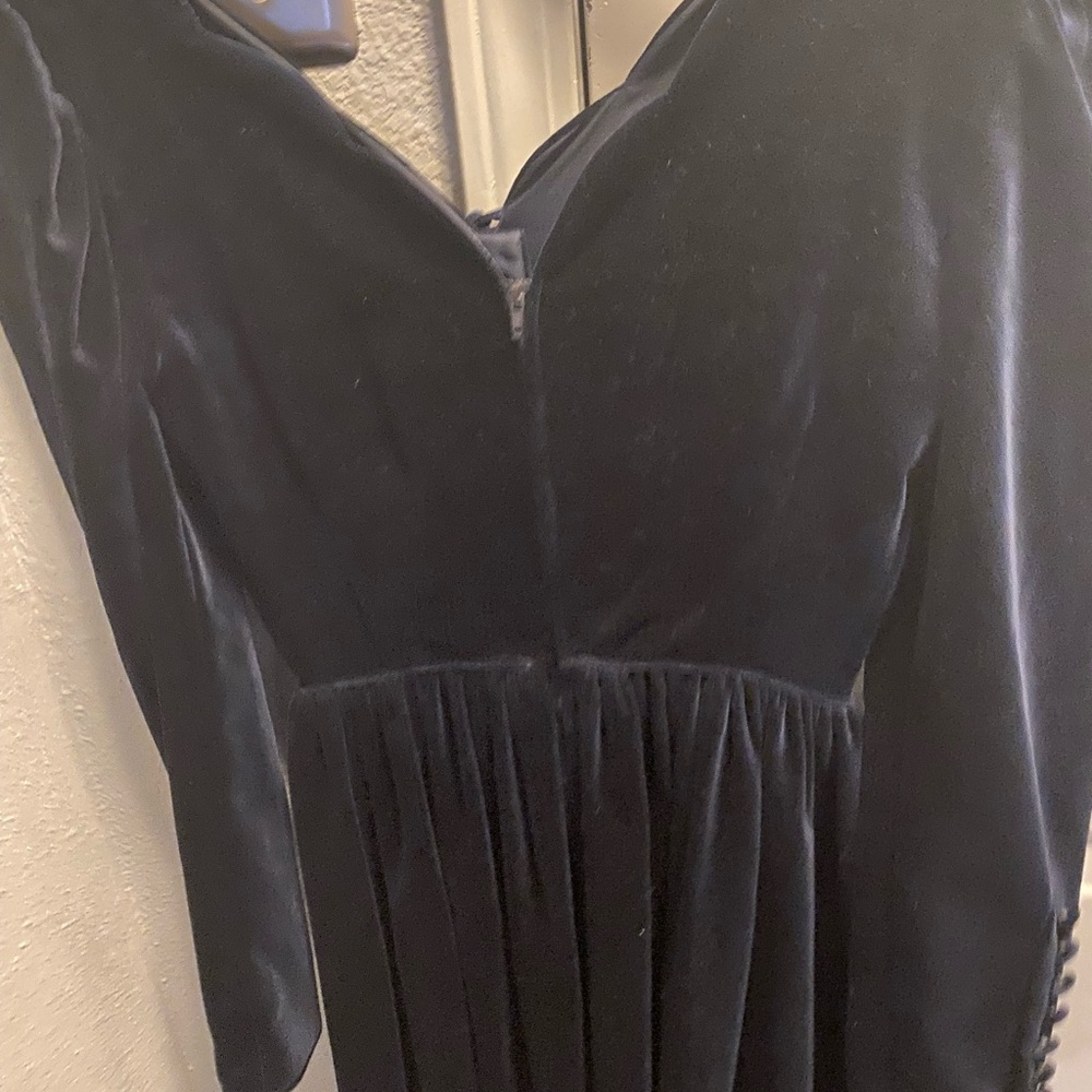 Elegant Black Velvet Dress